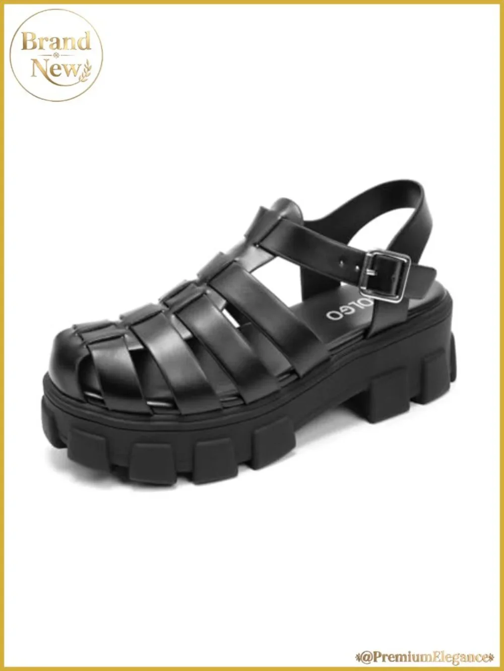 Women's Platform Wedge Sandals Chunky Block Heel Adjustable Buckle Fisherman
